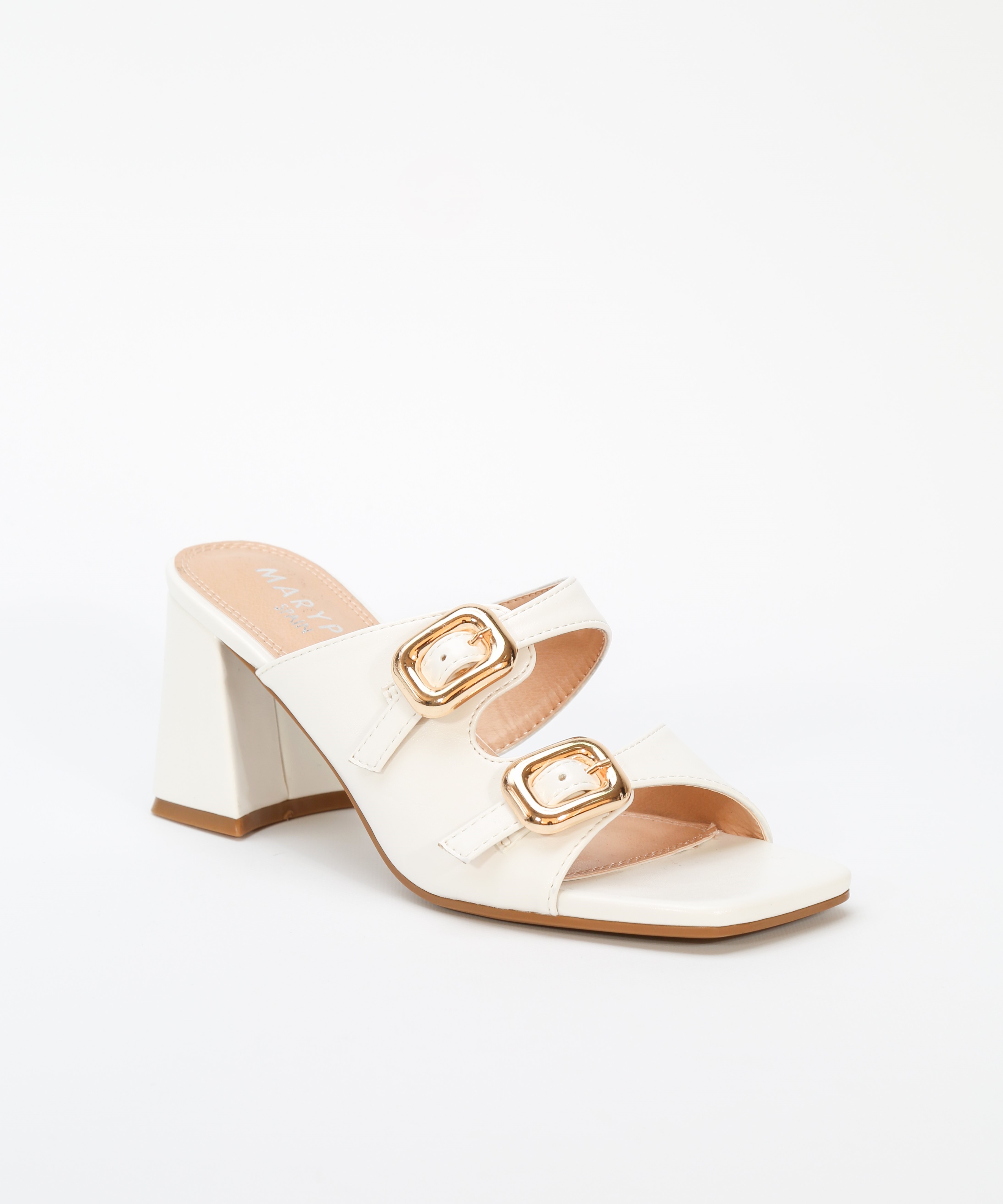 Sandalia tac&oacute;n doble hebilla image number null